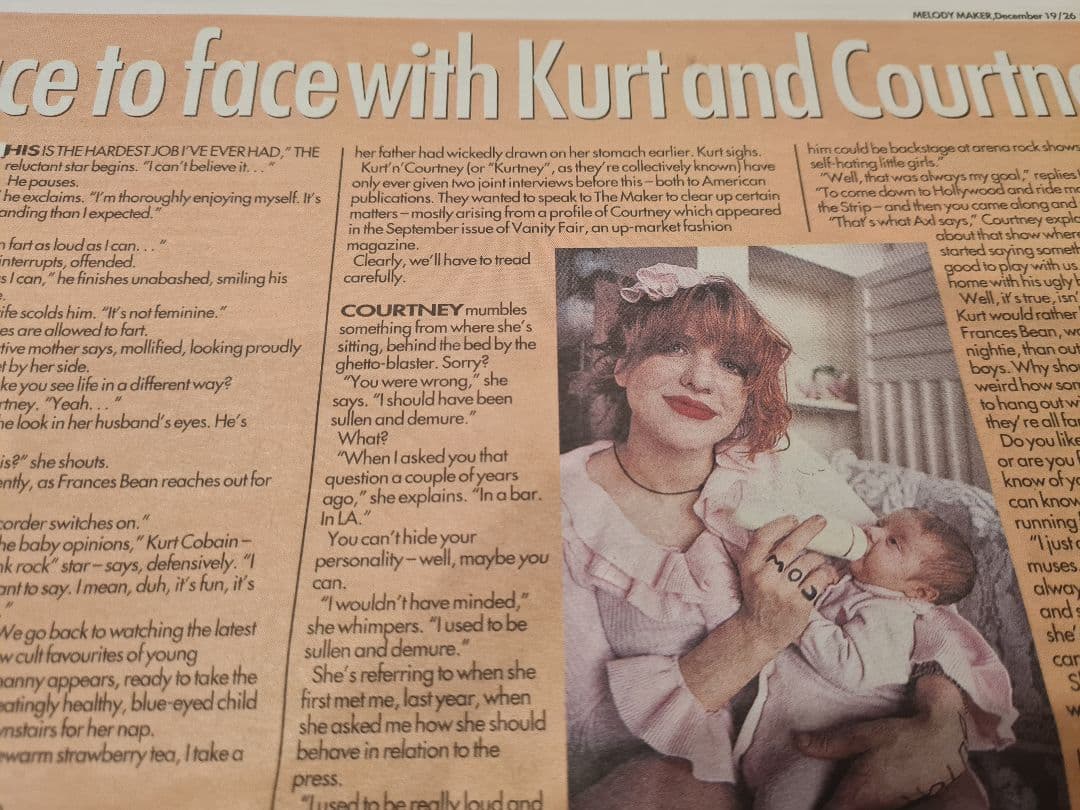 1992 UK Melody Maker with Kurt Cobain - メルカリ