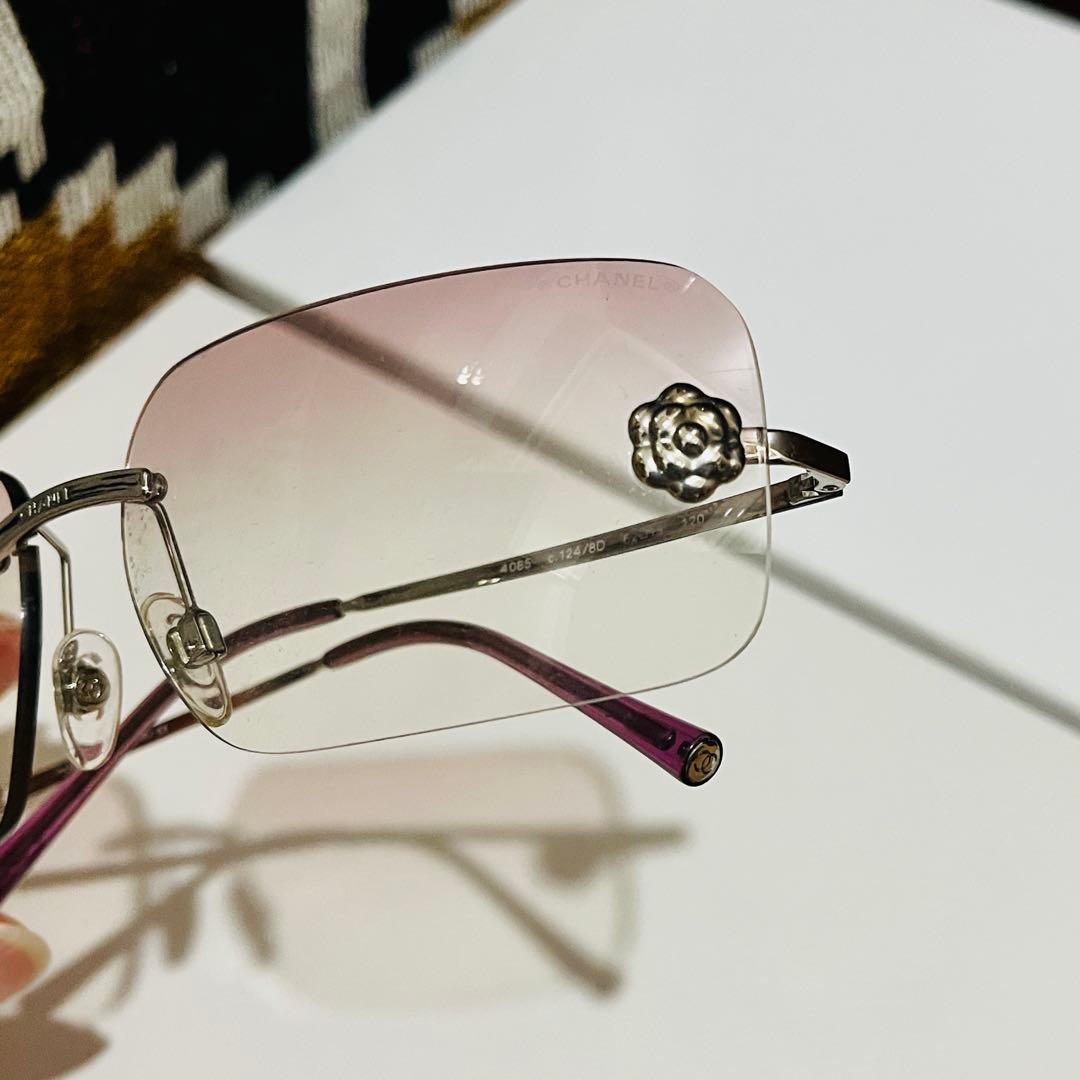 CHANEL リムレス サングラス グラデーションレンズ ユニセックス