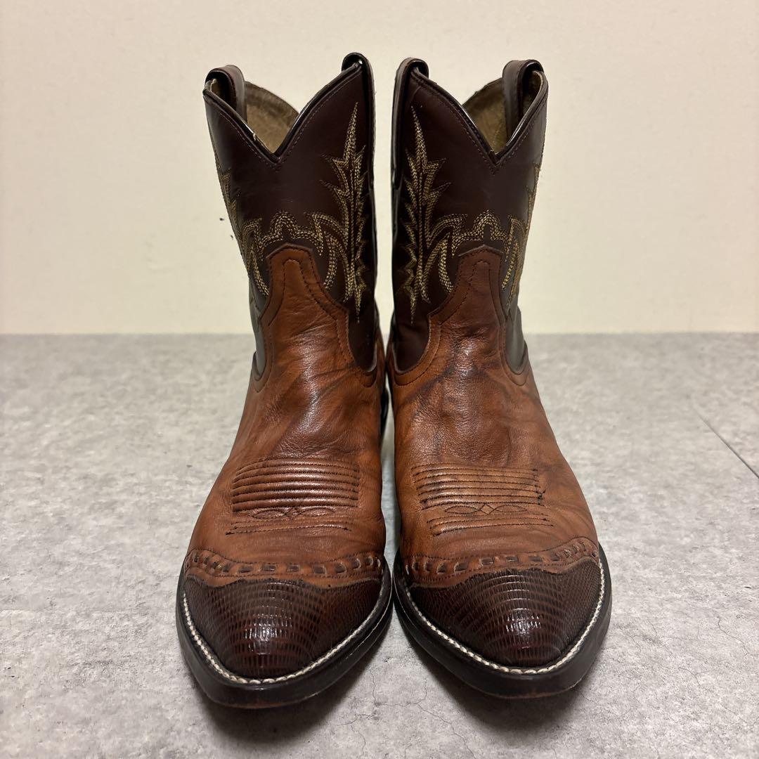 希少 Tony Lama ウエスタンブーツ 刺繍 リザードトゥ Y2K 25EE - メルカリ