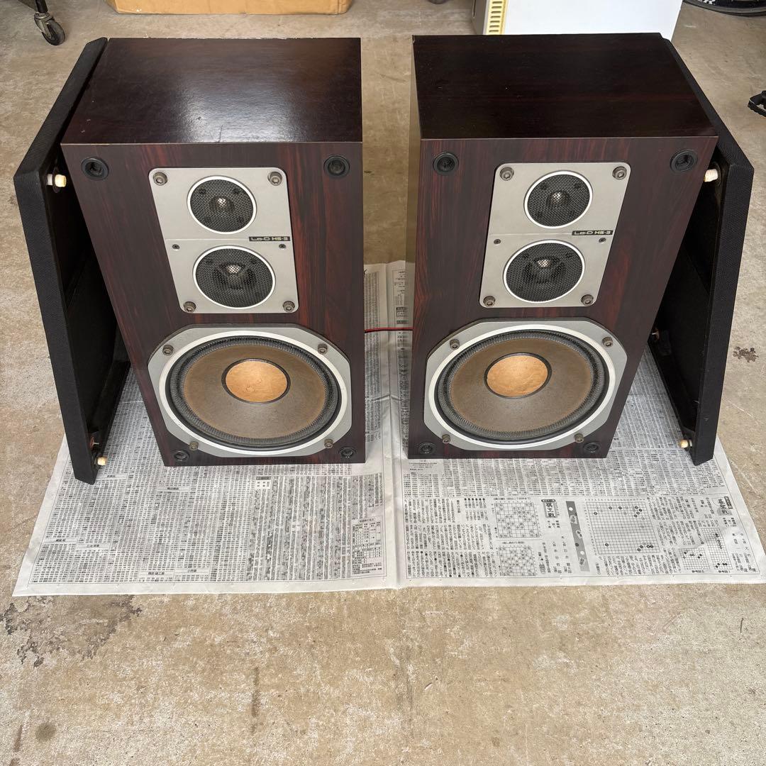 HITACHI LO-D HS-3スピーカー Lo-D HS-3 Hitachi Speakers 3-Way 6Ω 80W 90dB 43Hz–30kHz Vintage