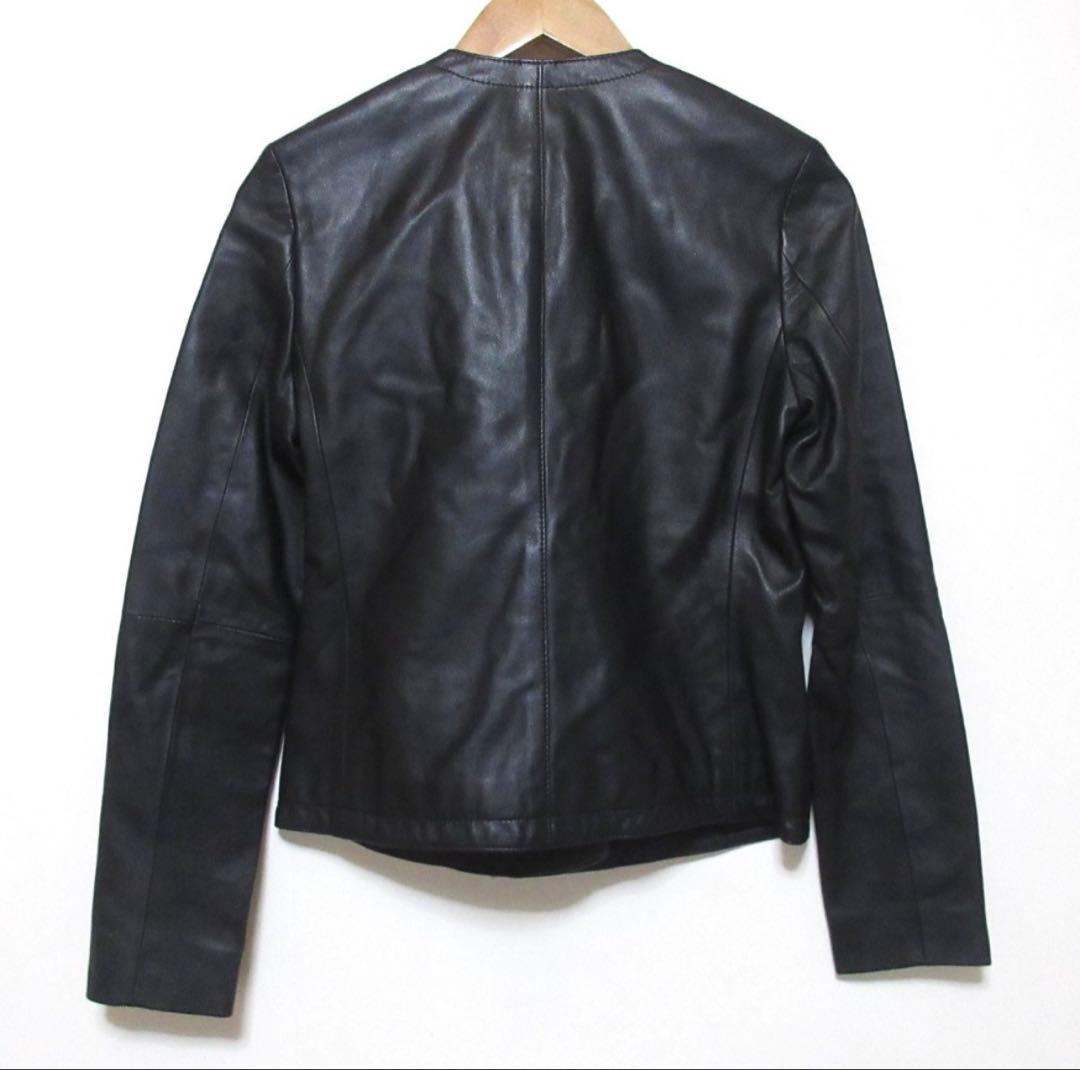 美品特価✨ theory セオリー ラム レザー ライダース 羊革 ジャケット