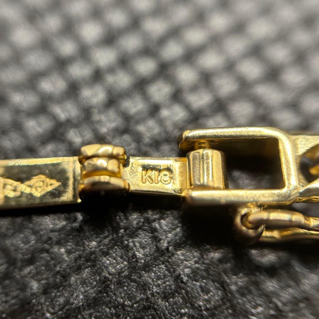 K18 喜平 KIHEI アンクレット 6.2g 8面トリプル