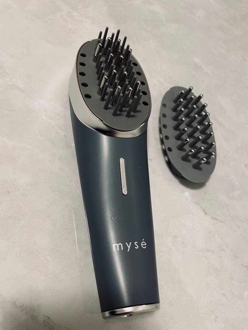 ★極美品 mysé 美顔器 ブラシヘッド付き ミーゼ 電気バリブラシ スカルプリフト アクティブ プラス｜カンタン、キレイ、お風呂でエステ