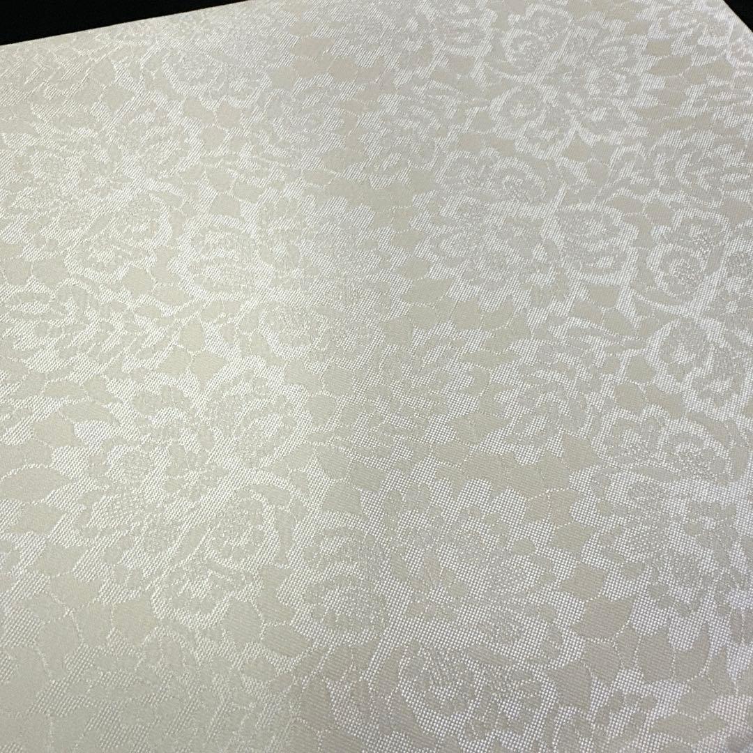 専用ページ】お仕立て込.新品 袋帯 白 生成色 花柄 4888 - メルカリ
