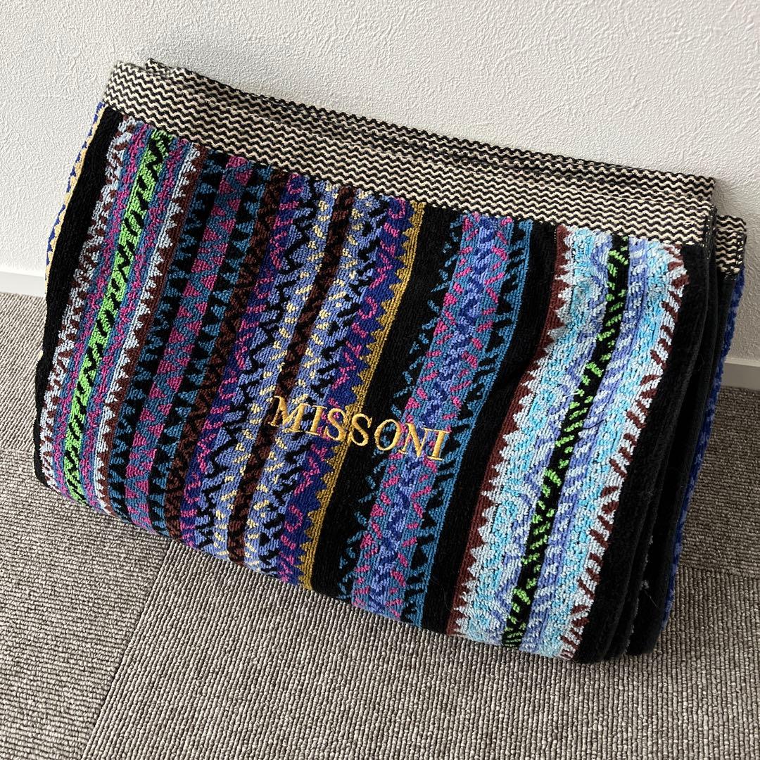 MISSONI】ミッソーニ タオルケット✨ストリシア柄 - メルカリ