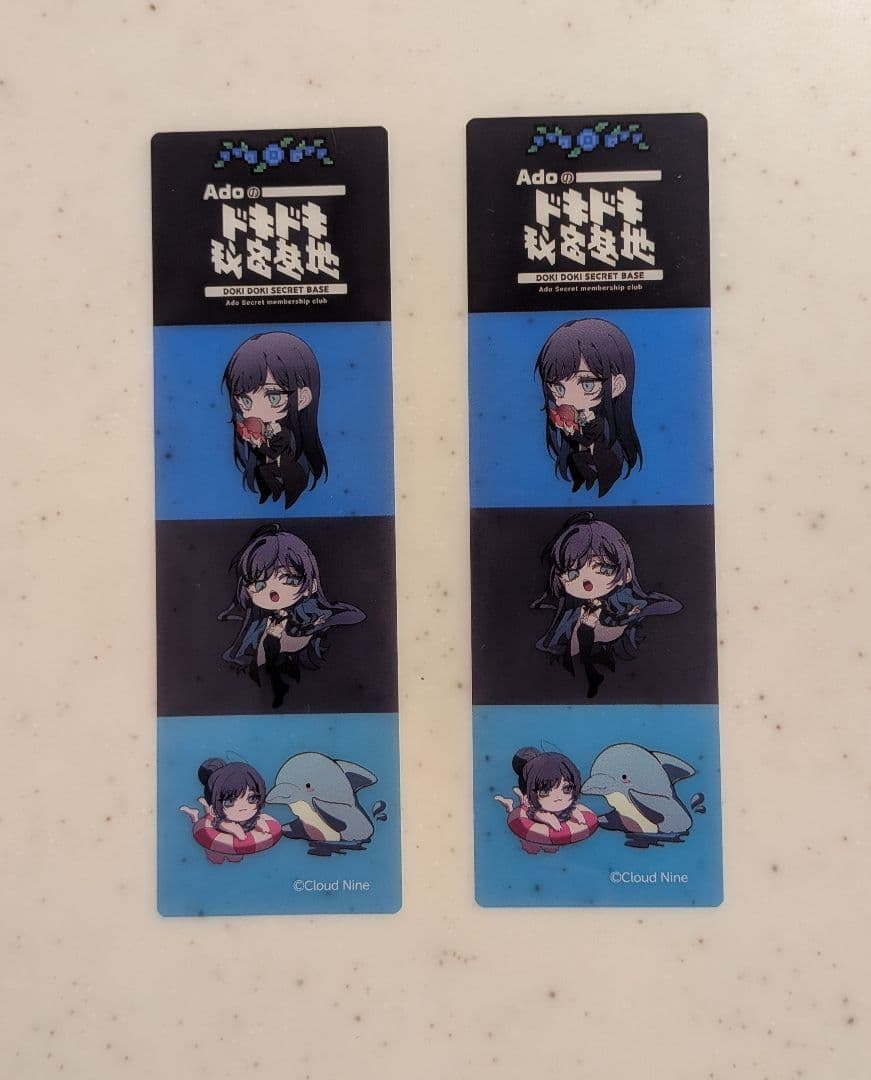 Ado よだか ペンライト 銀テープホルダー マフラータオル ブローチ 歯