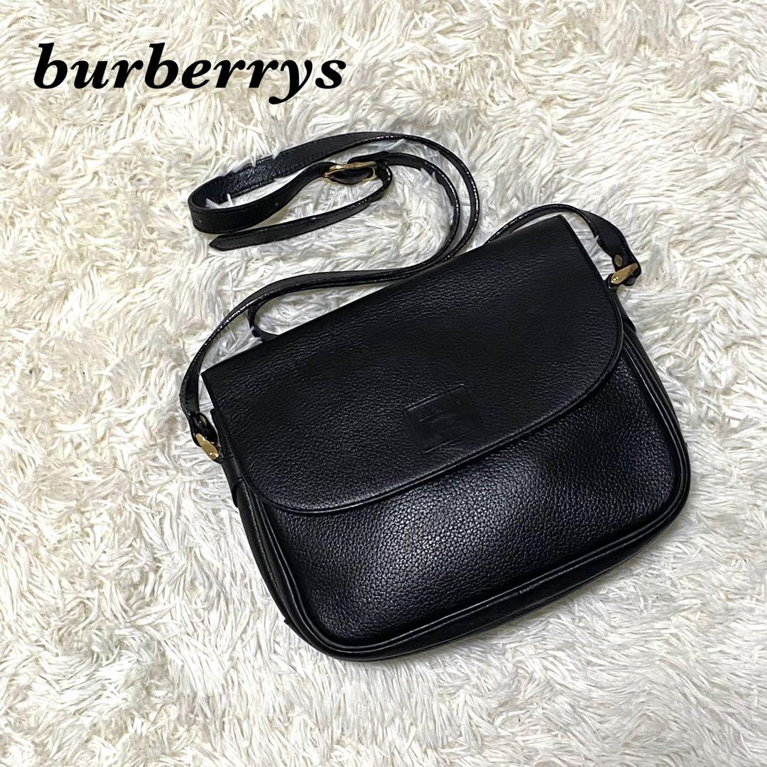 超極美品✨Burberrys✨レザー✨ヴィンテージノバチェック✨ブラック黒