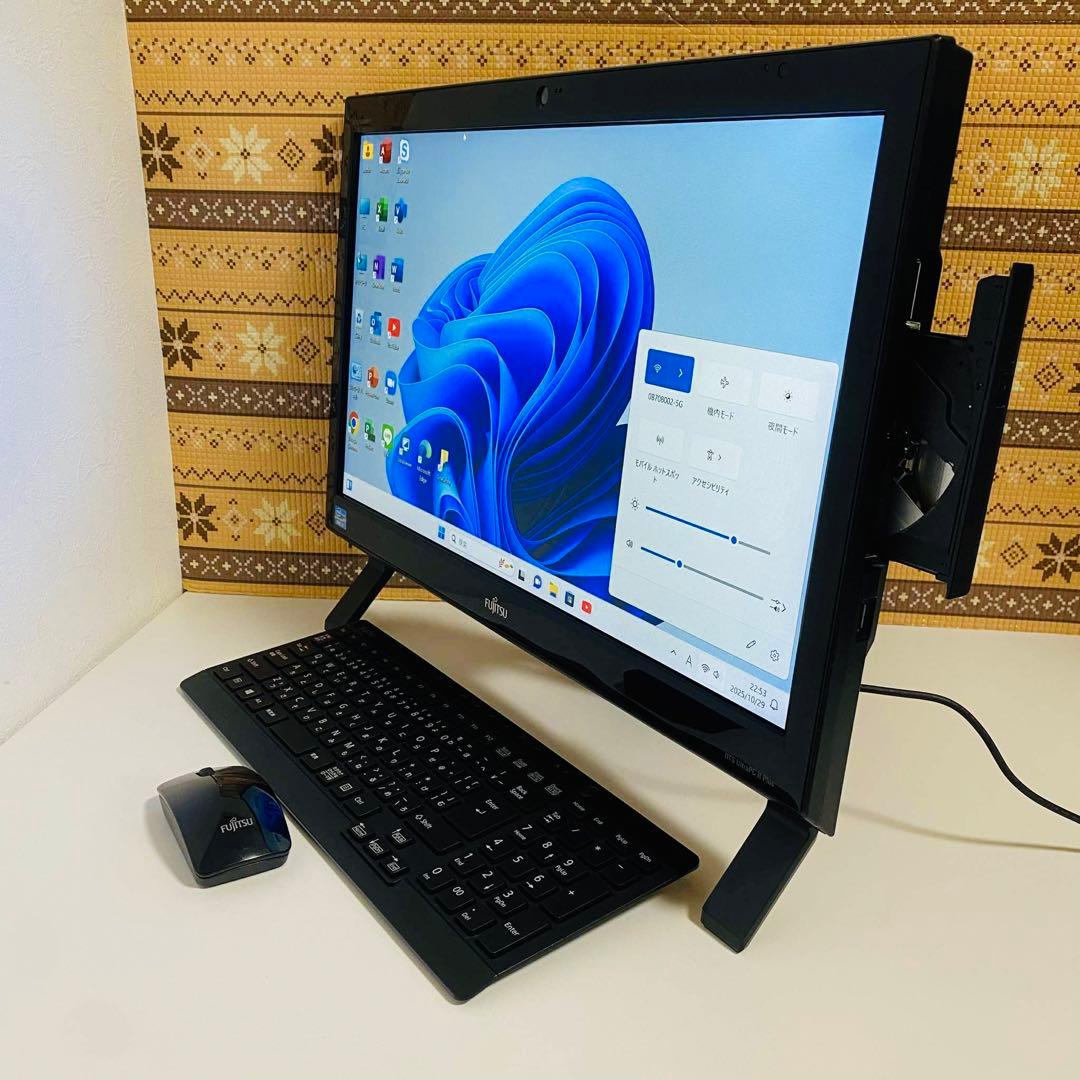 Y894 Fujitsuノートパソコンi7高速SSDサクサクWindows11