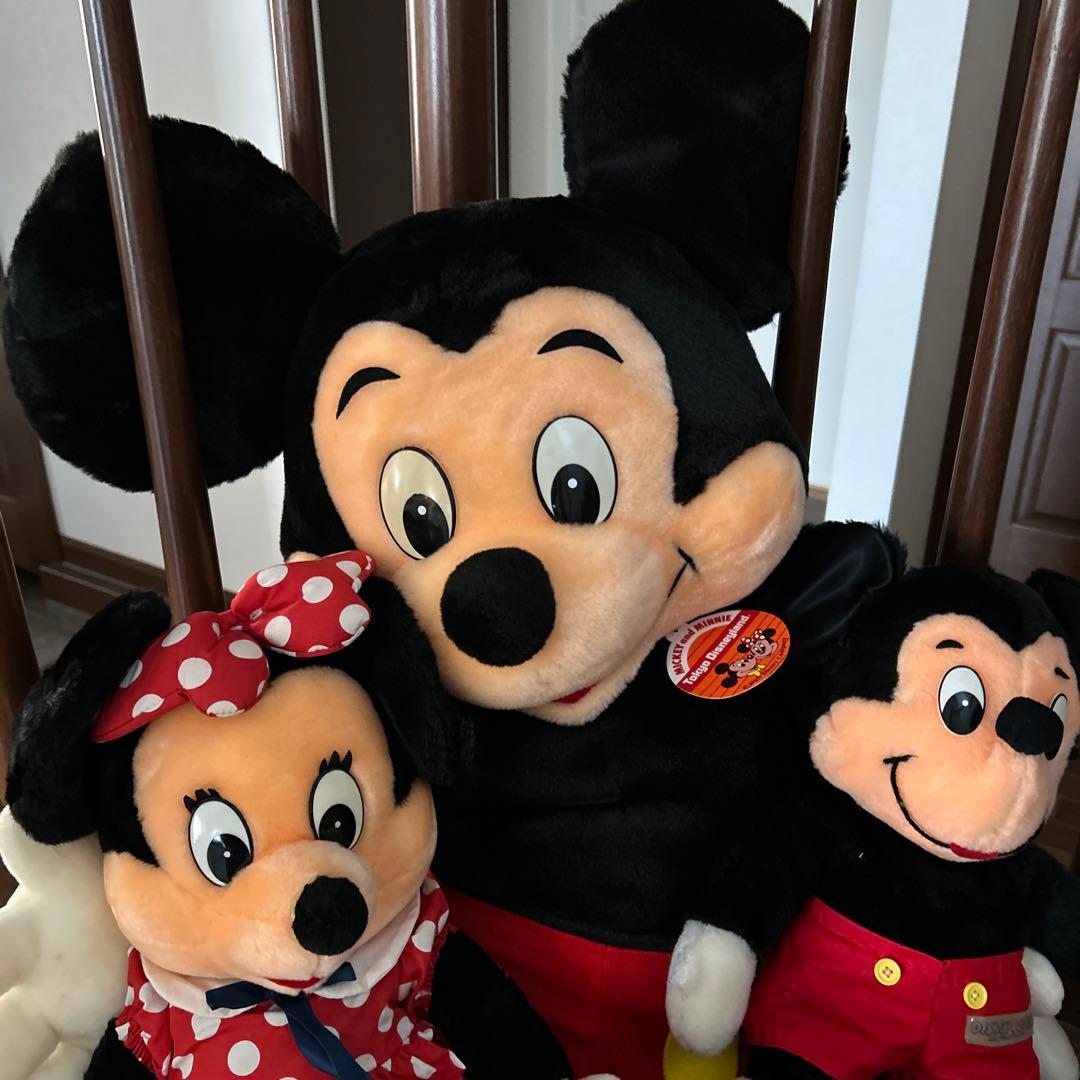 東京ディズニーランド90年特大ミッキー&ミッキー&ミニーぬいぐるみ3体