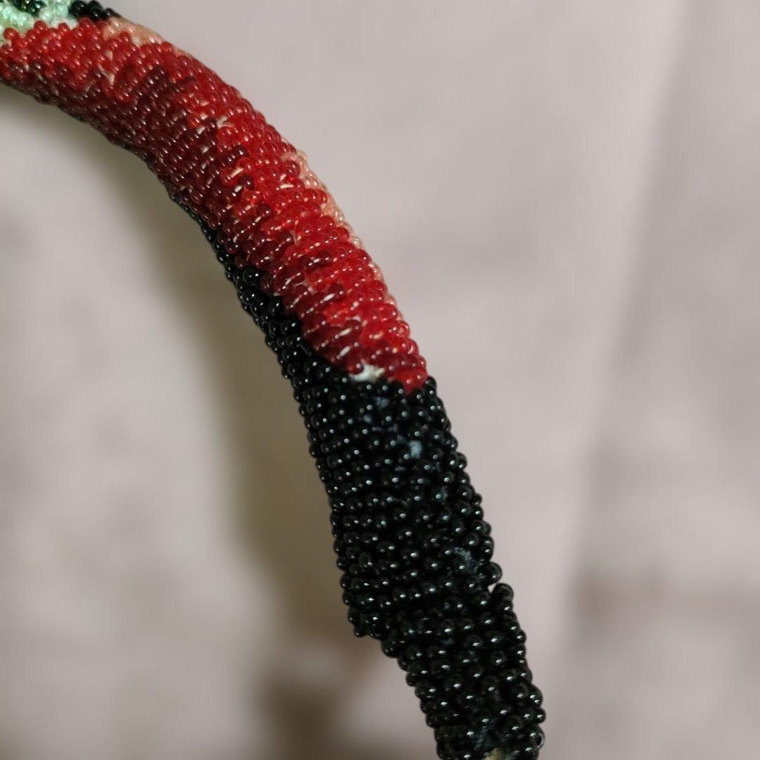 美品 ビーズバック 花柄 総ビーズ ハンドバッグ 和装 パーティ 昭和