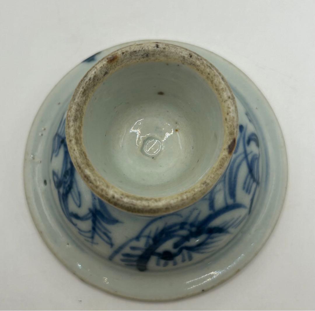 中国 清時代 染付高台皿 アンティーク 送料込み0925 - メルカリ