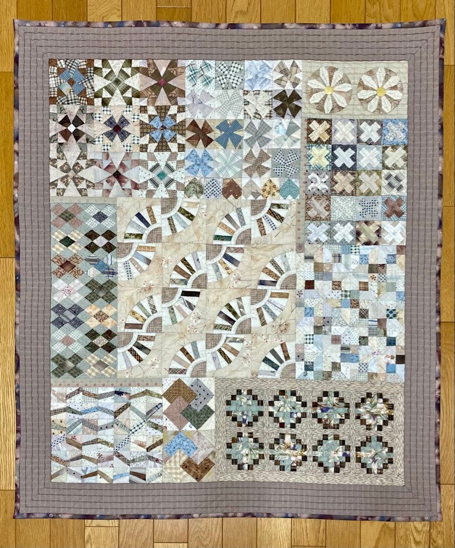 パッチワークキルト タペストリー　サンプラー パッチワーク サンプラーキルト タペストリー - メルカリ