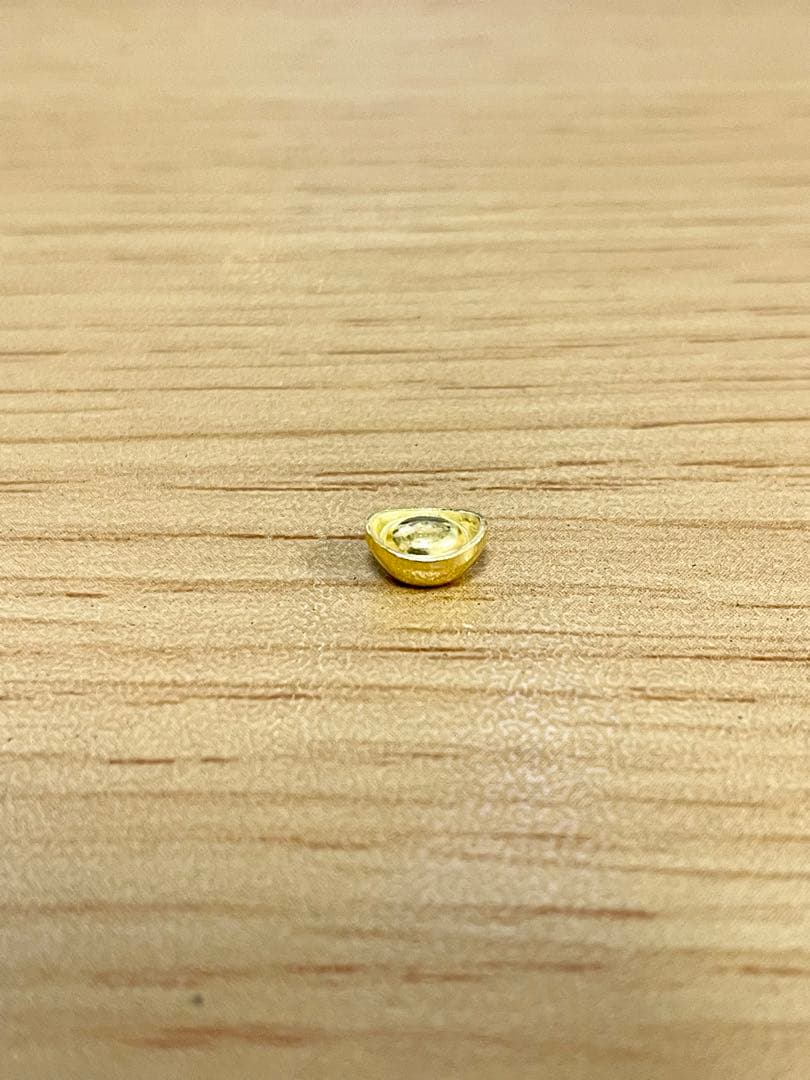 ミニ 金元宝 999.9純金製 (1g) 金 純金 ゴールド ガラス瓶付き 純金 K24 GOLD】 K24 純金 ミニチュア インゴット BABYGOLD 龍 M 1g