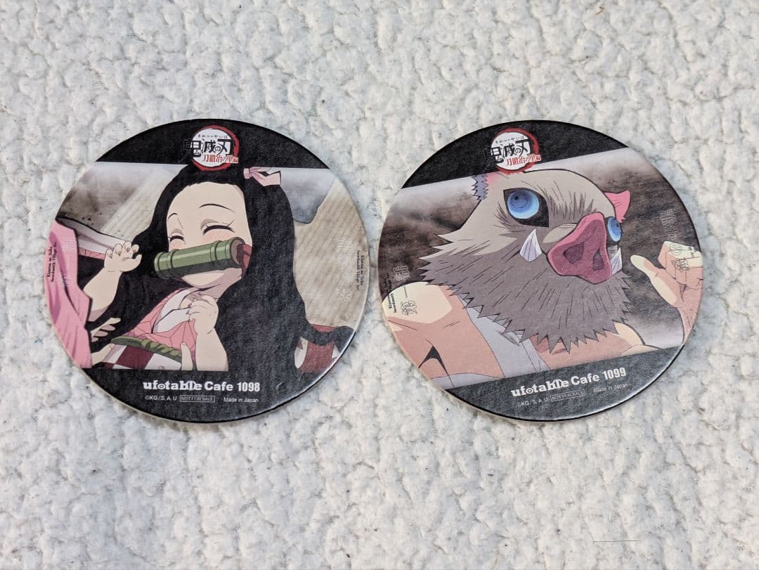 鬼滅 カフェ 刀鍛冶の里編 コースター 第一話 禰豆子＆伊之助セット