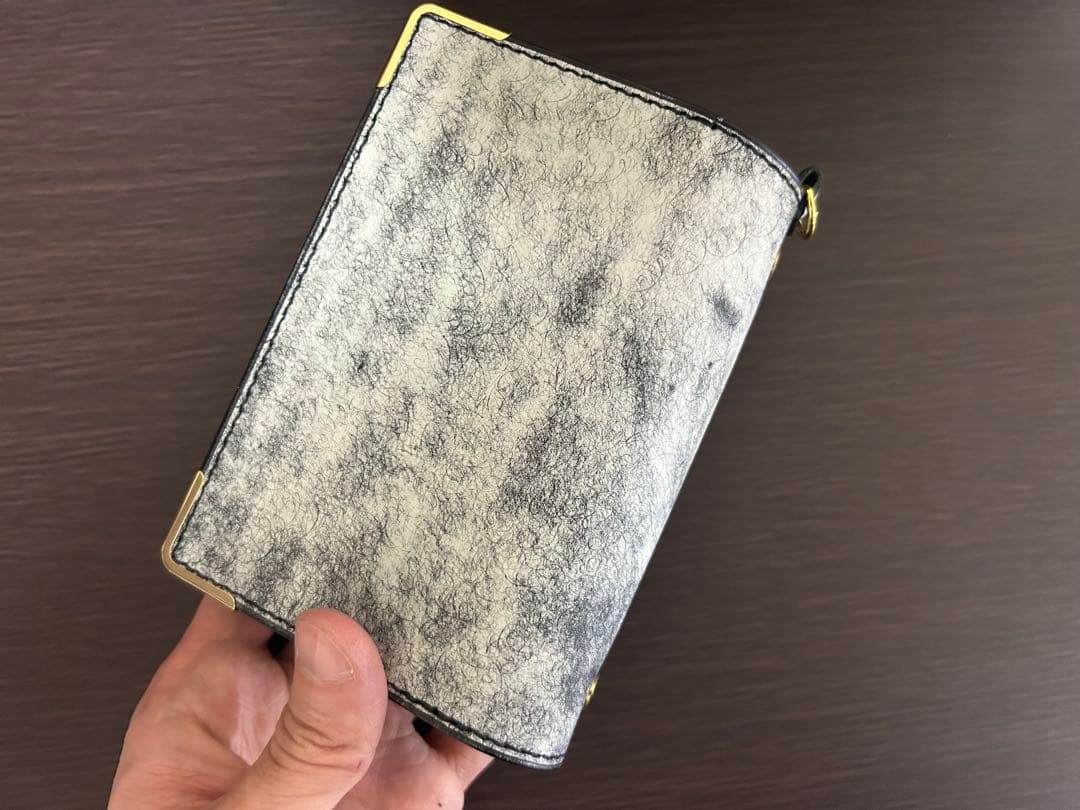 ミニ6】 システム手帳 イタリアンレザー マルゴーフォグ ハンドメイド