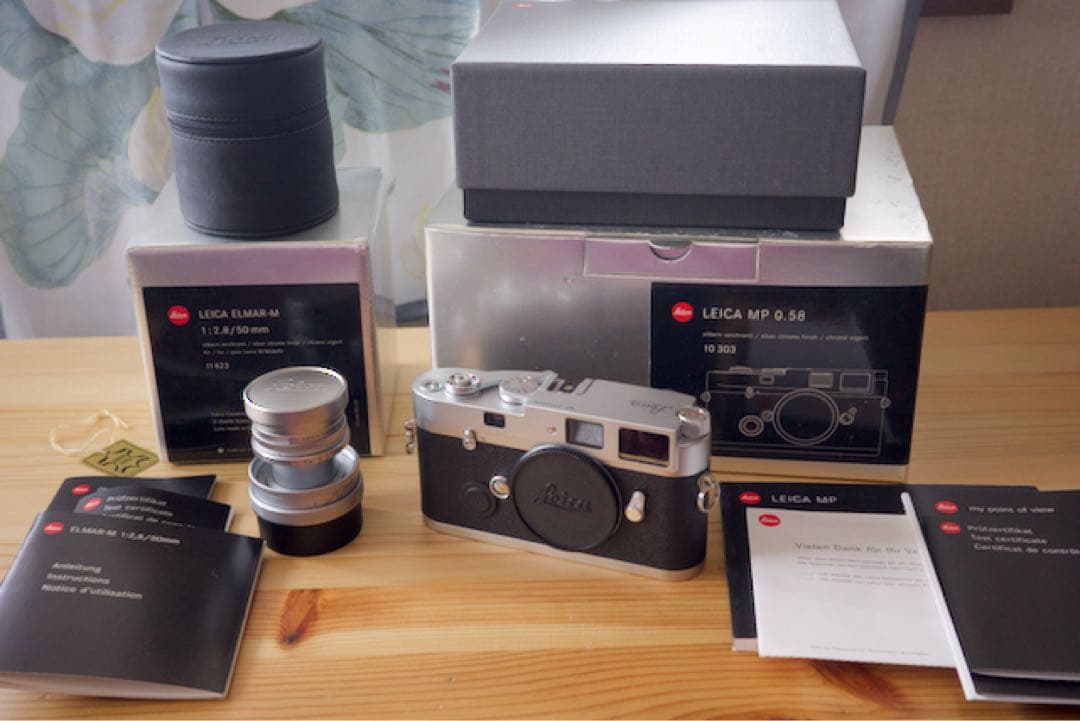 Leica MP 0.58 / Elmar-M 50mm F2.8 沈胴 付属 LEICA(ライカ) Mニューエルマー50mmF2.8 ブラック 沈胴 | 新宿の稀少