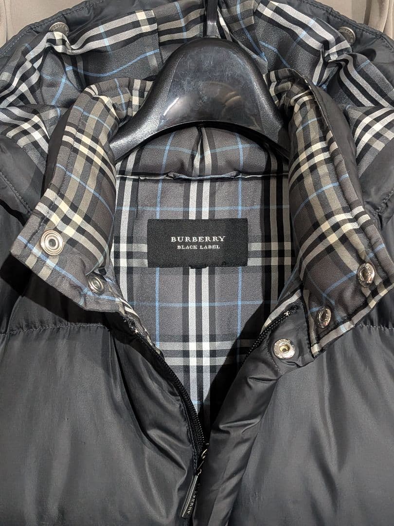 バーバリーブラックレーベル ホワイトグースダウンジャケット M 三陽