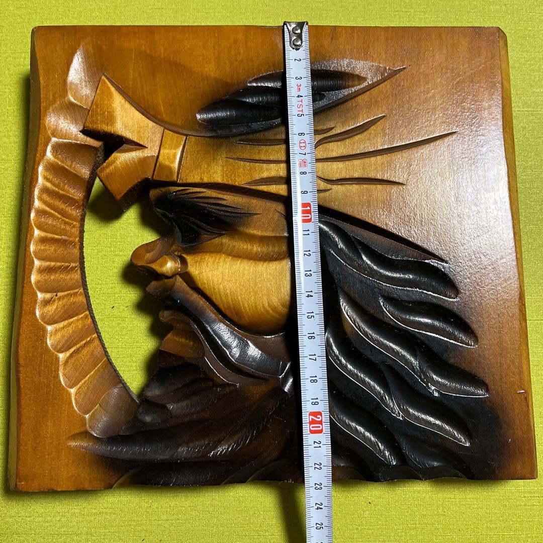 北海道 アイヌ 木彫り壁掛け お土産 - メルカリ