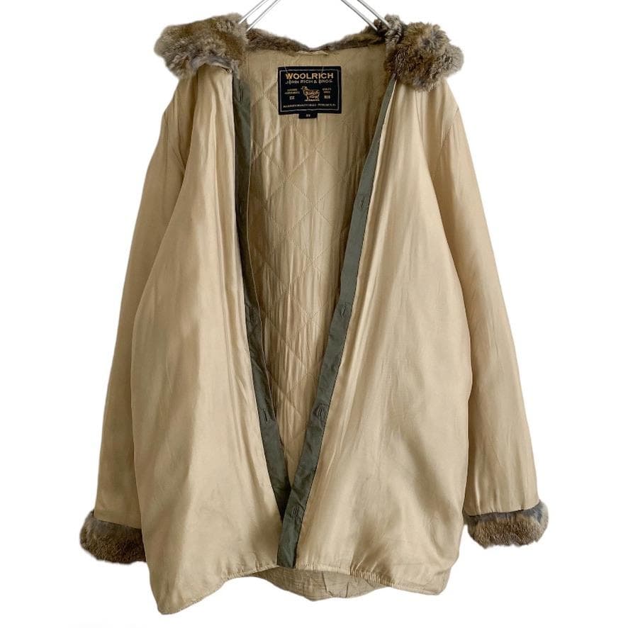 海外古着 WOOLRICH ウールリッチ ラビットファー ライナー モッズ
