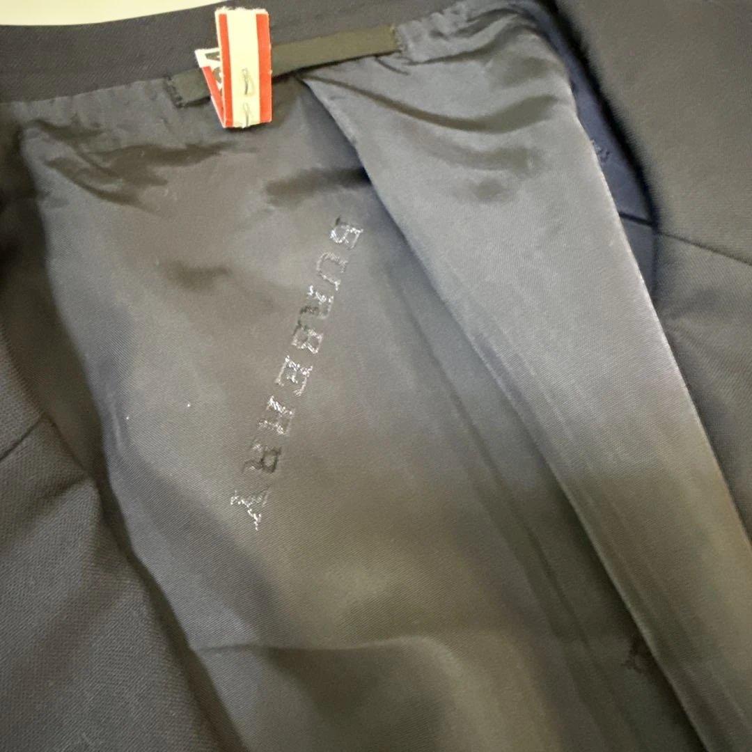 BURBERRYネイビー お受験 七五三 卒業 メンズスーツ ウールBB6