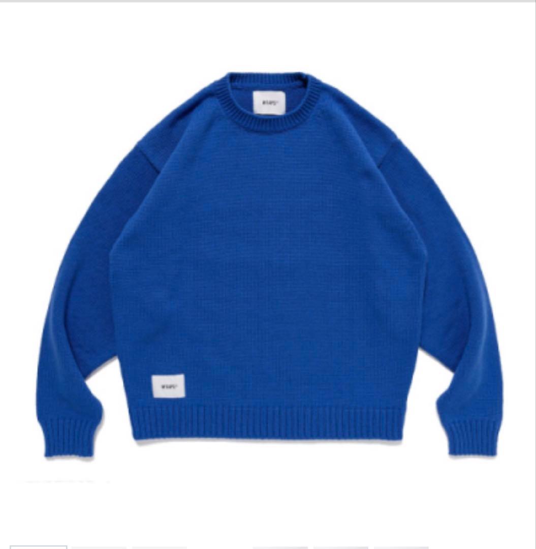 WTAP SIGN SWEATER POLY 2024AW ブルー 2024 A/W WTAPS SIGN / SWEATER / POLY「Lotus | ロータス」