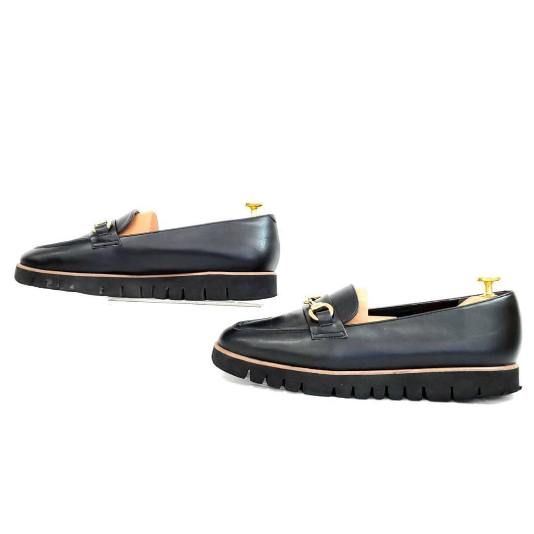 ダイアナ ビット 金具 厚底 本革 レザー ブラック 25cm - メルカリ