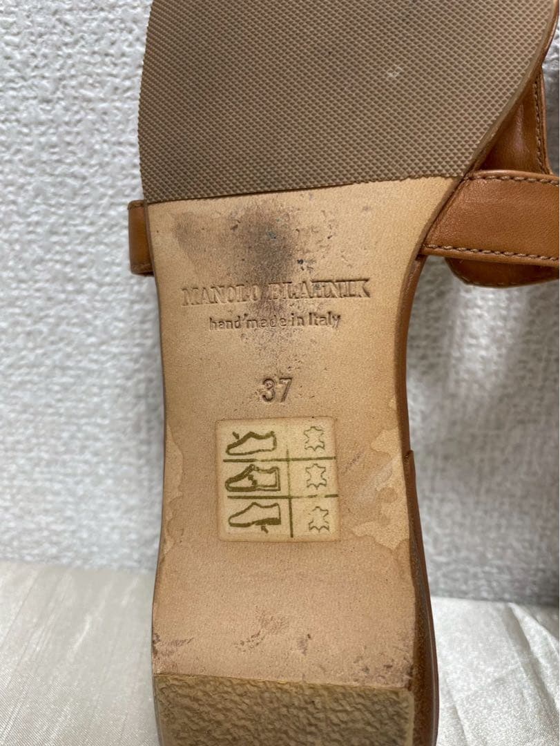 MANOLO BLAHNIKマノロブラニク　サンダル　37（23.5cm）