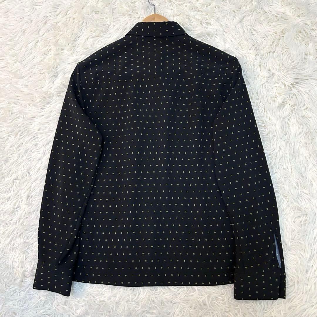 セオリーリュクス ブラウス ボウタイ ドットプリントジル 現行 40