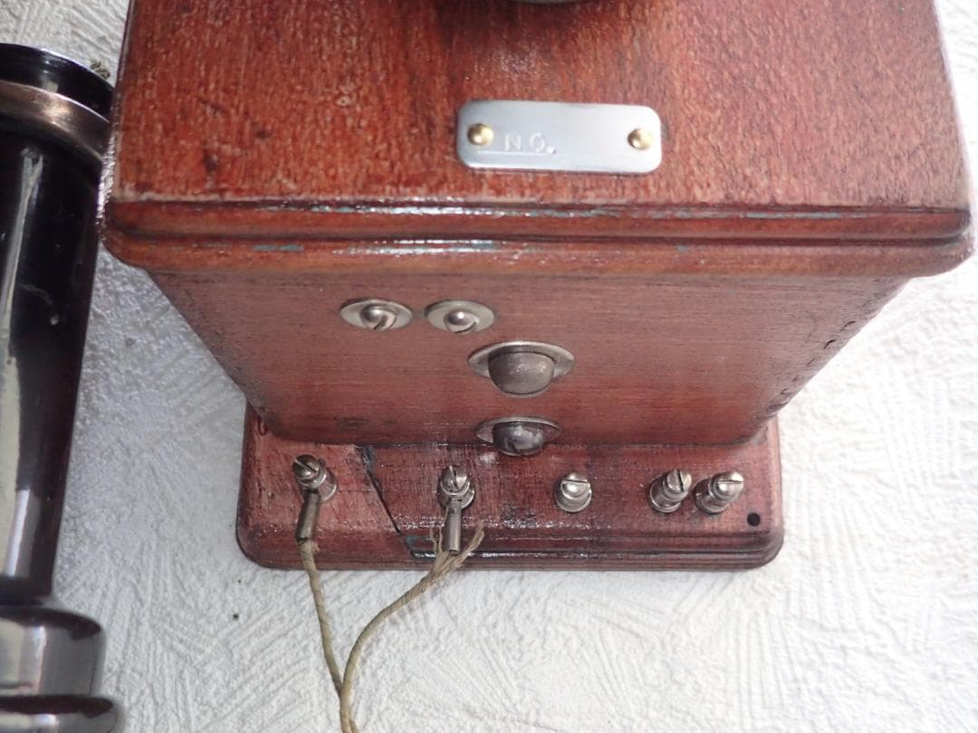 昭和レトロ デルビル磁石式壁掛電話機 ベル鳴ります アンティーク