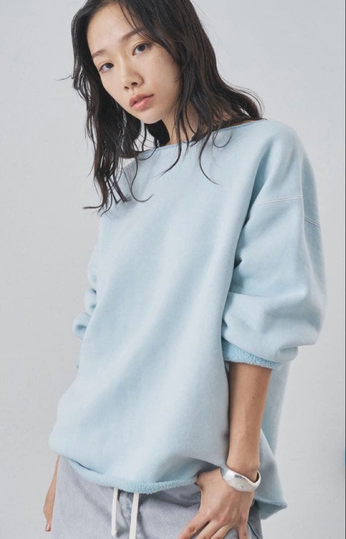 【未使用タグつき】ウィムガゼット　ピグメントスウェットプルオーバー Whim Gazette(ウィム ガゼット)｜ピグメントスウェットプルオーバー