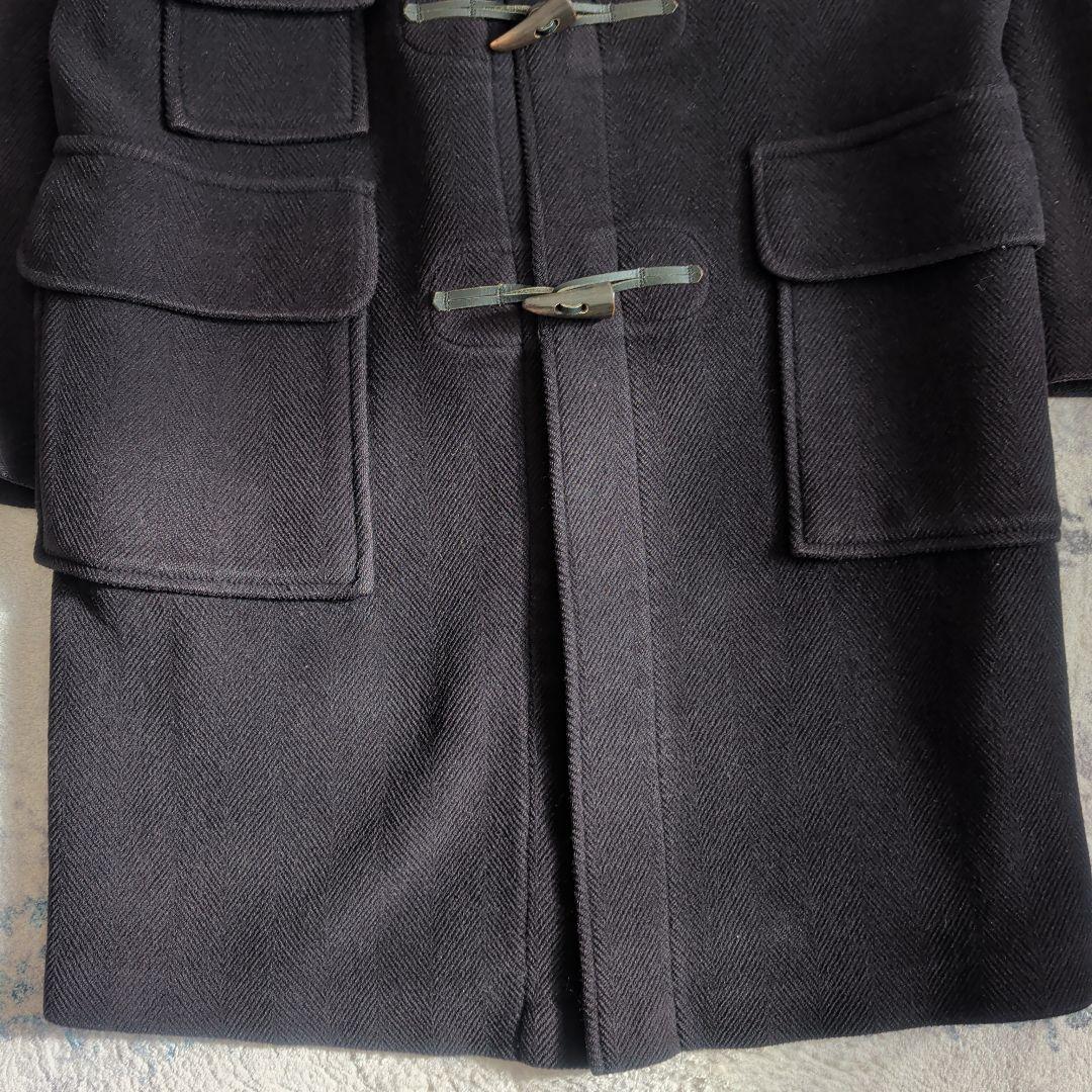 90s グローバーオール キングストン ダッフルコート ヘリンボーン 黒 L