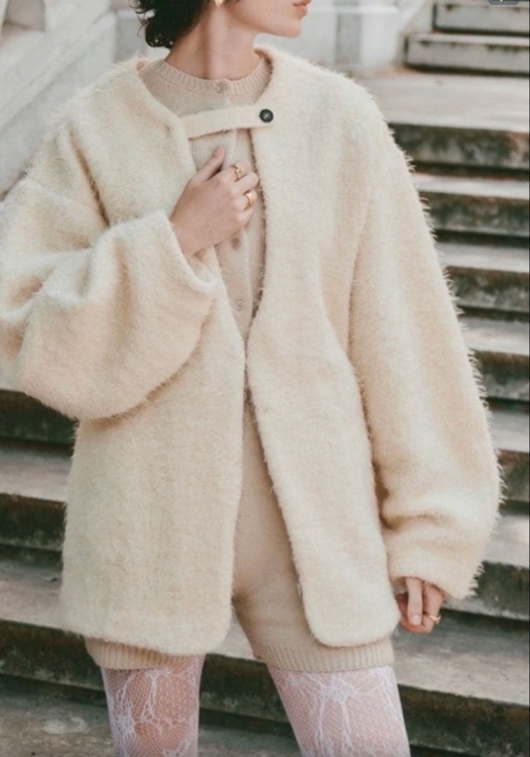 eaphi COCOON SHAGGY JACKET【POPUP先行販売 - メルカリ