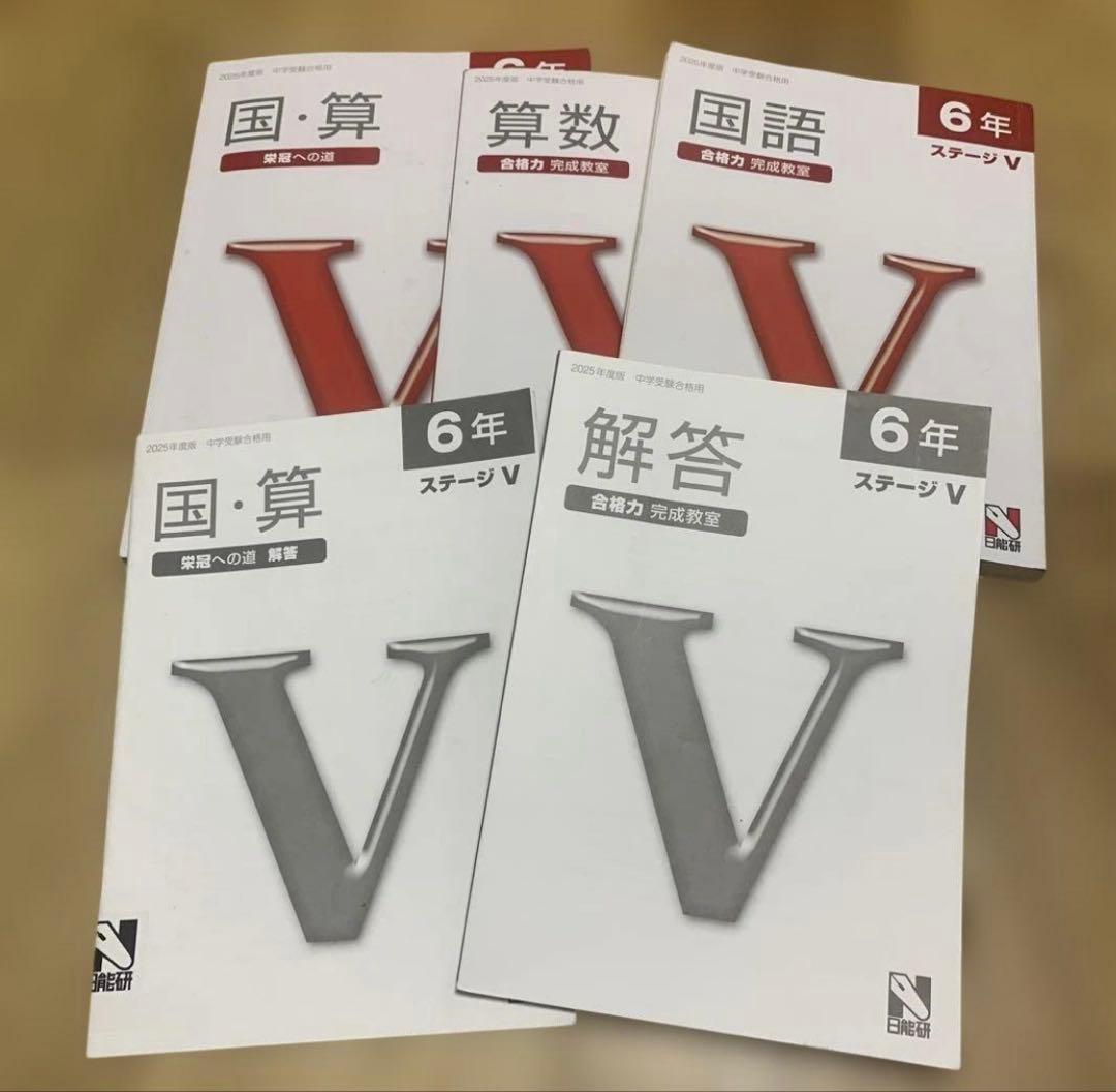 リカ様専用①】日能研 2025 6年後期 「合格力完成教室」「栄冠の道