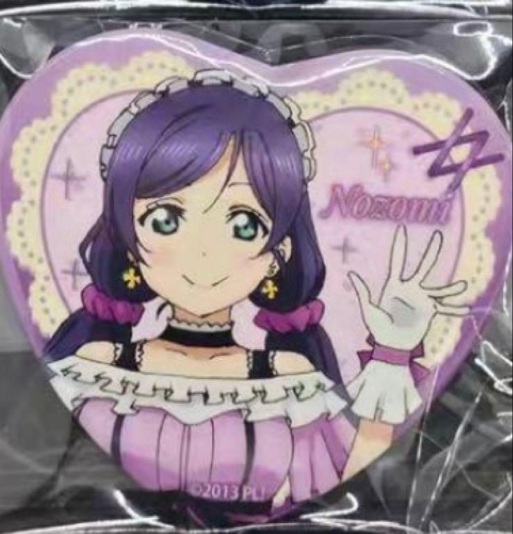 ラブライブ μ's 中国限定 キラセン ホログラム ハート形 缶バッジ 東條