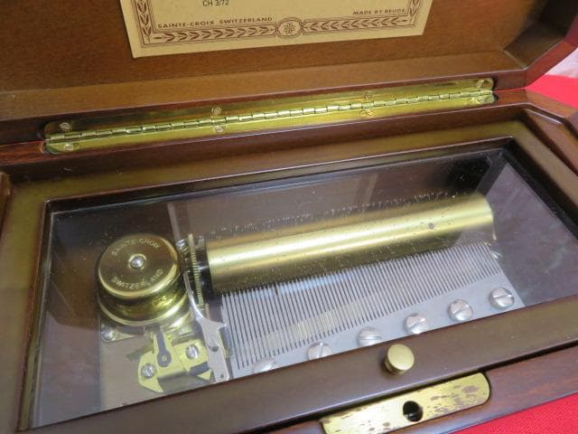 6ee1355 リュージュ社のオルゴール 曲カノン スイス製 アンティーク