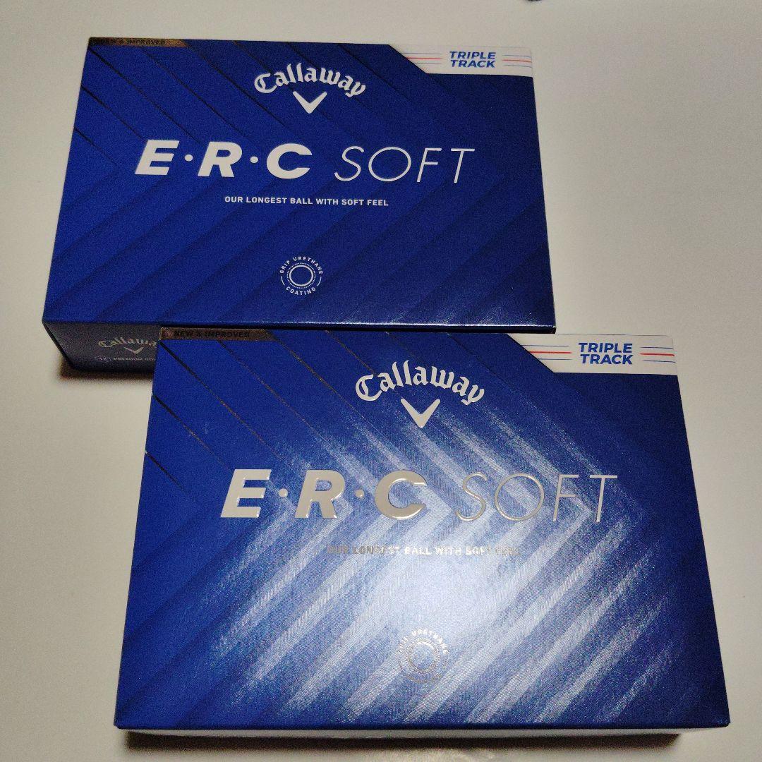 キャロウェイERCソフトゴルフボールトリプルトラックホワイト2ダース E.R.C 【即納】 キャロウェイ ERC ソフト ゴルフボール ホワイト