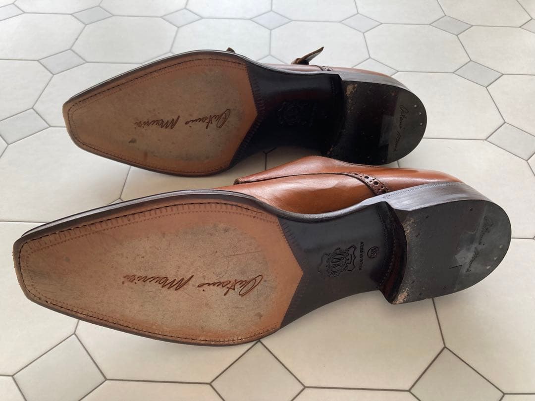 ANTONIO MAURIZI ダブルモンクストラップ 革靴 サイズ391/2 - メルカリ