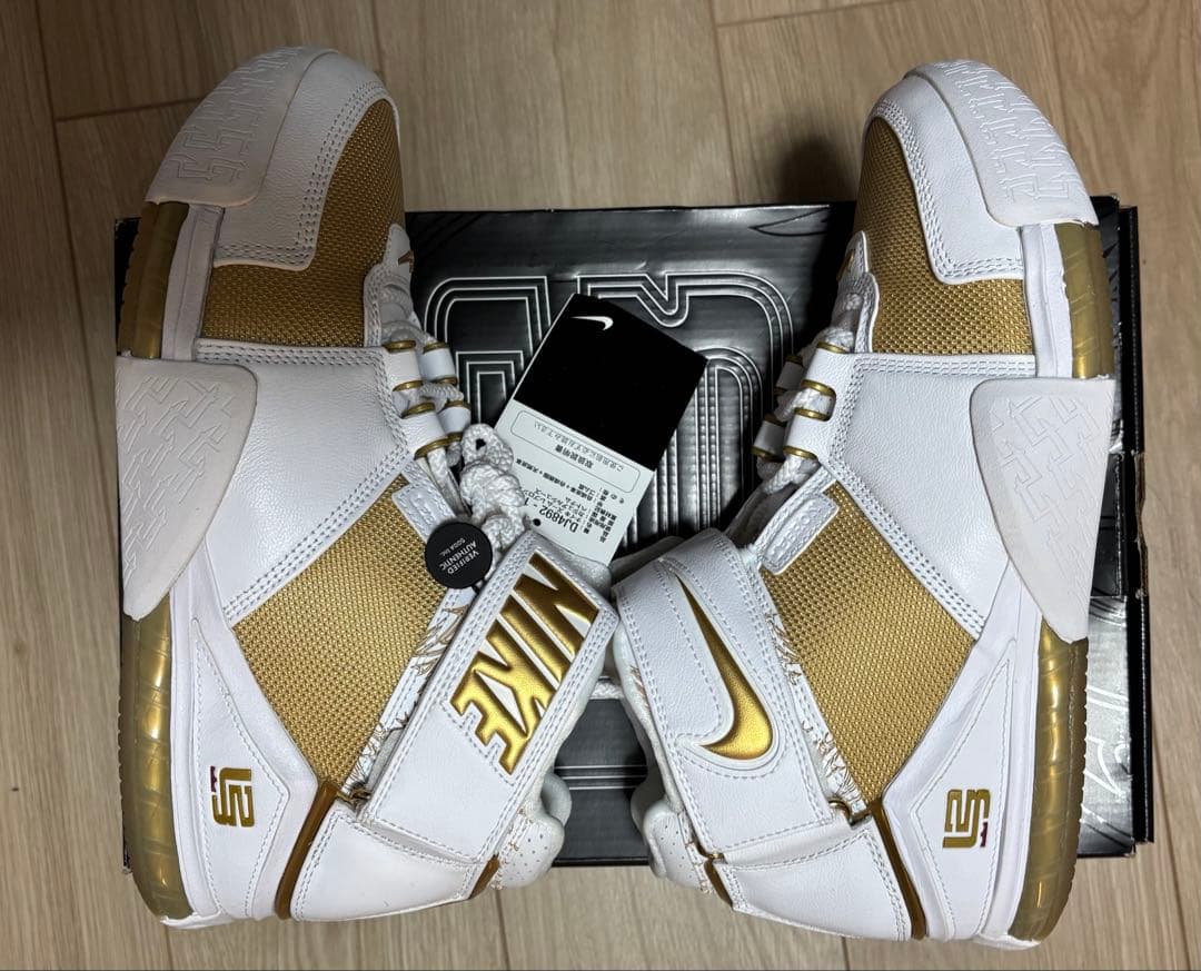 シューズ(男性用) Nike Zoom Lebron James II Gold Nike Zoom LeBron 2 