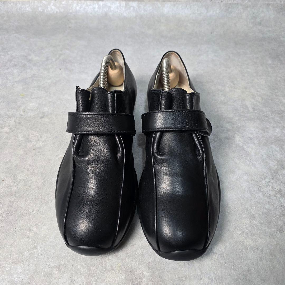 マーガレットハウエル レザー ローファー ベルト ブラック 24.5cm