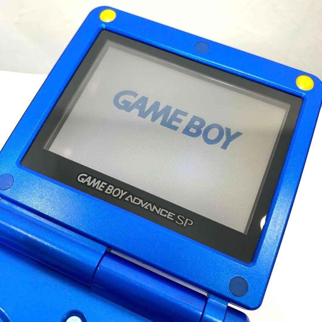 ゲームボーイアドバンスSP ☆極美品 ☆ロックマンブルー メンテ済 sp