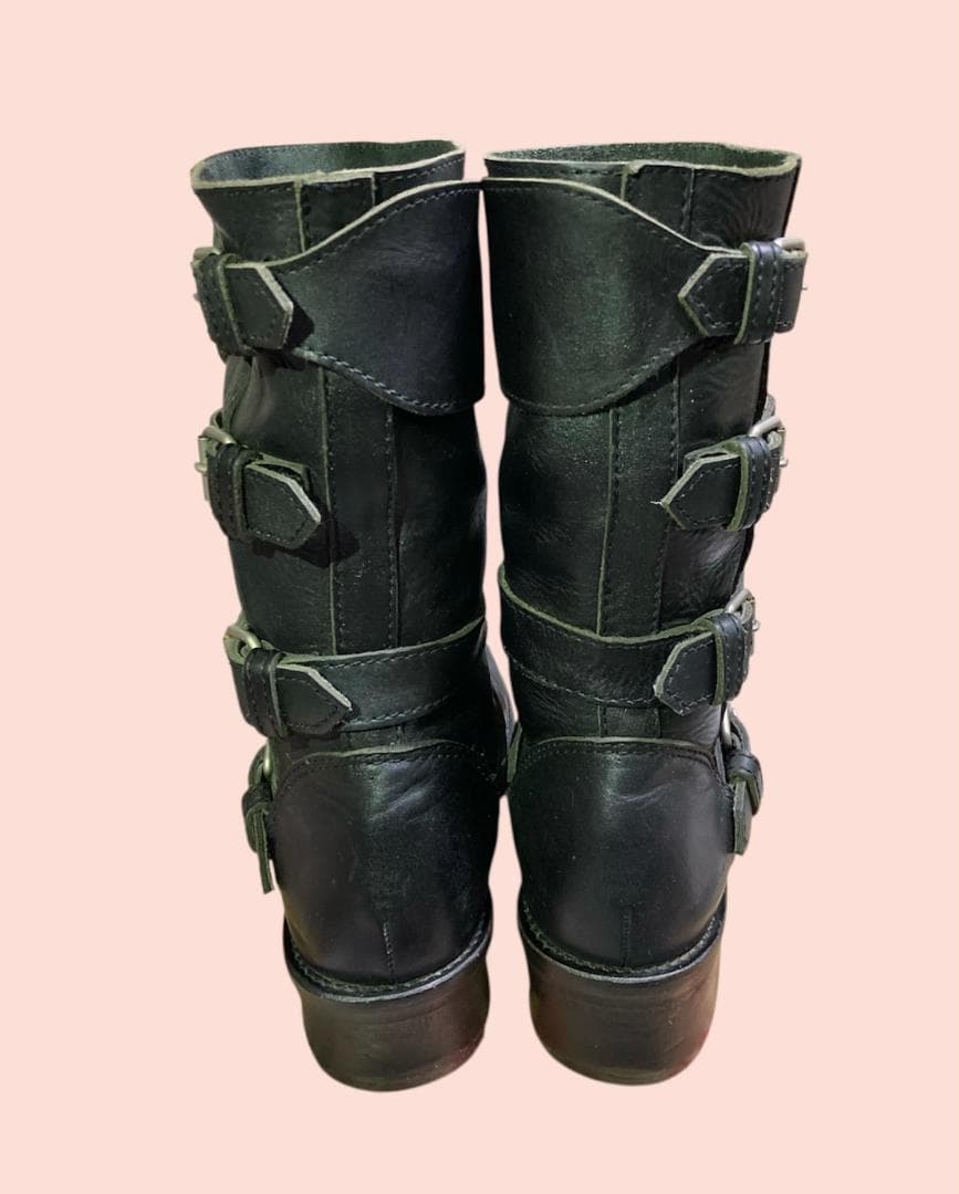 07aw JUNYA WATANABE MAN 4連ベルトバイカーロングブーツ - メルカリ