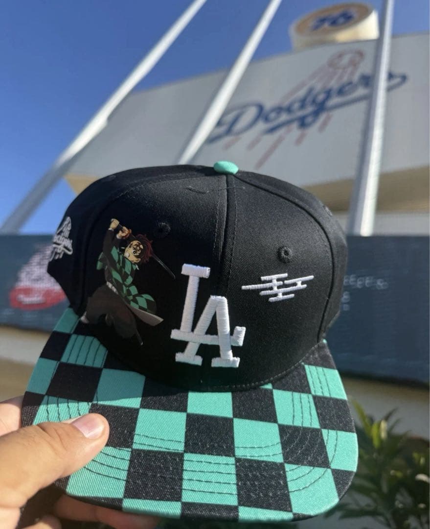 即日発送】鬼滅の刃 ドジャース コラボキャップ damon slayer 帽子