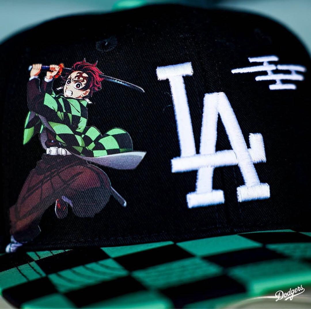 即日発送】鬼滅の刃 ドジャース コラボキャップ damon slayer 帽子