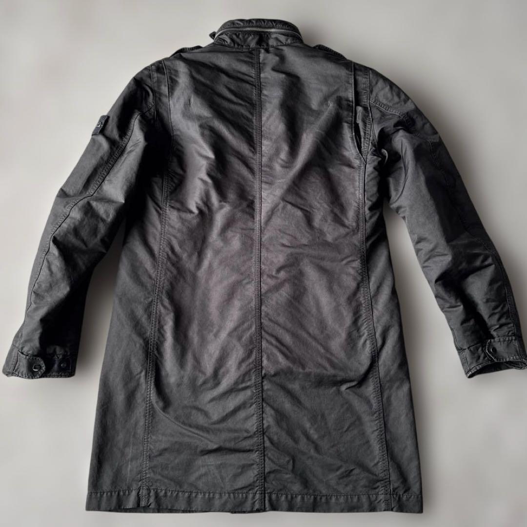 2009AW ストーンアイランド モッズコート ブラック モード 大きめM