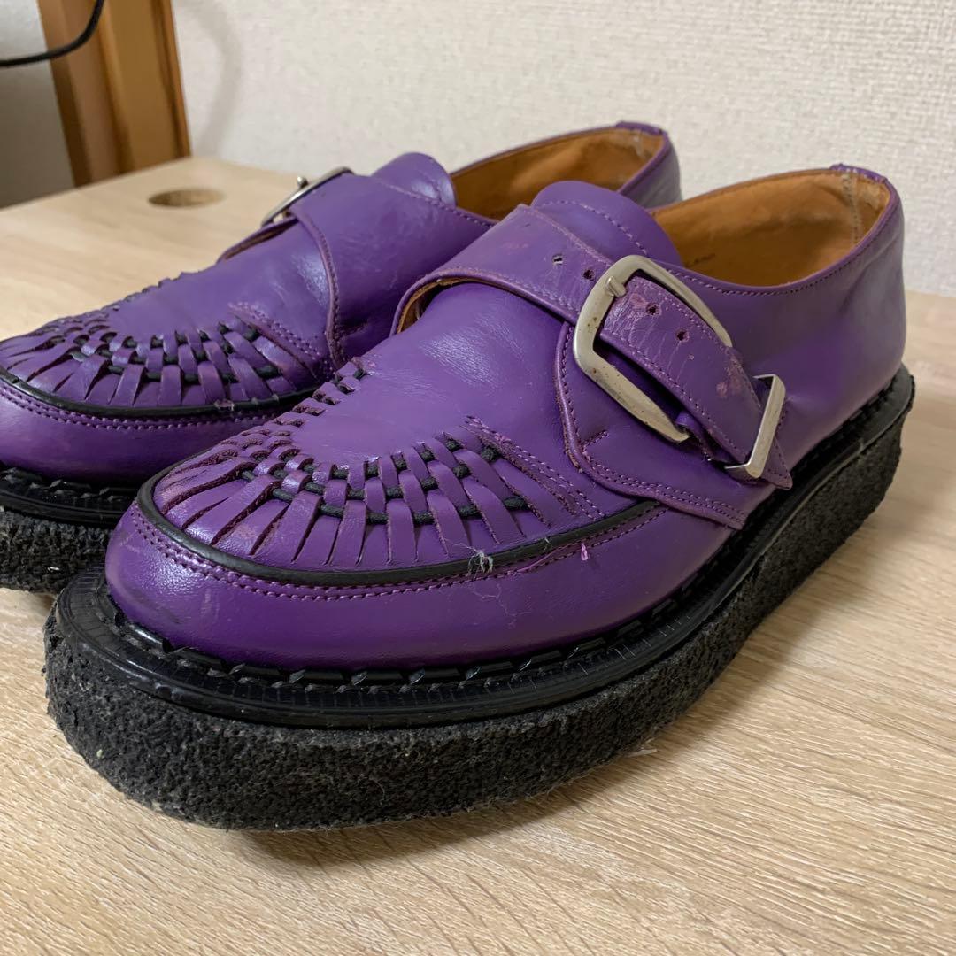希少 George coxラバーソール(パープル)UK8(中古品)お値引可能