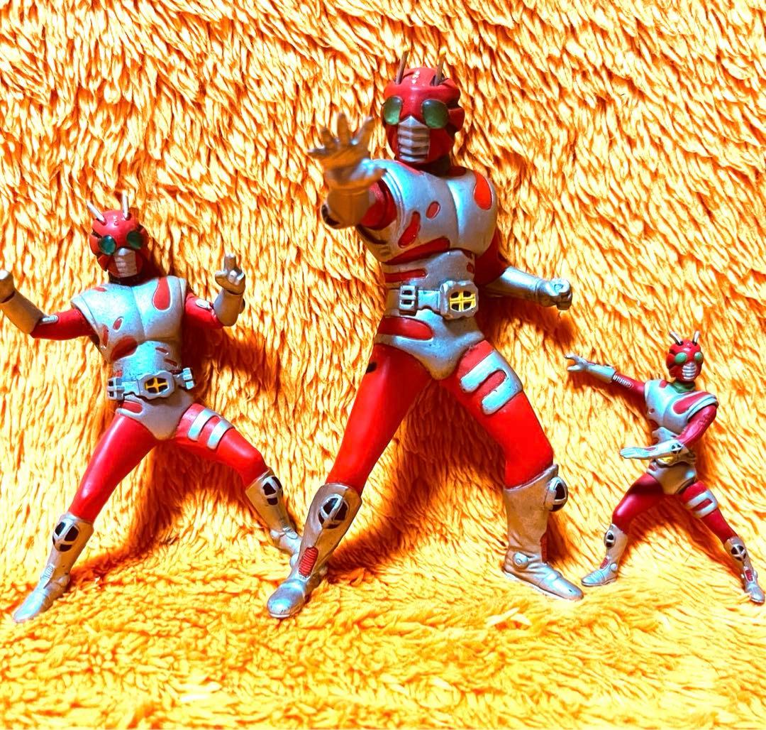 昭和レトロ 仮面ライダー ゼクロス ZX フィギュア 3体セット - メルカリ
