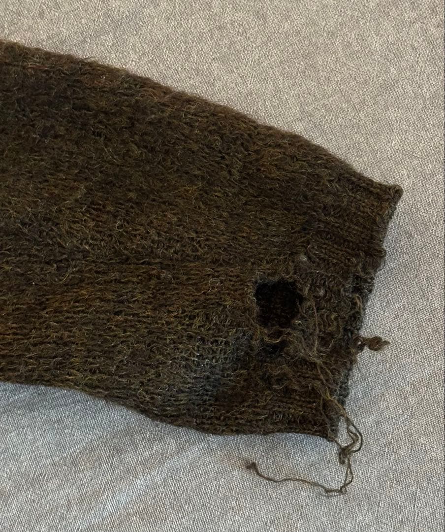 vintage モヘアニット　Ｖネックニット　60s カーディガン　深水光太