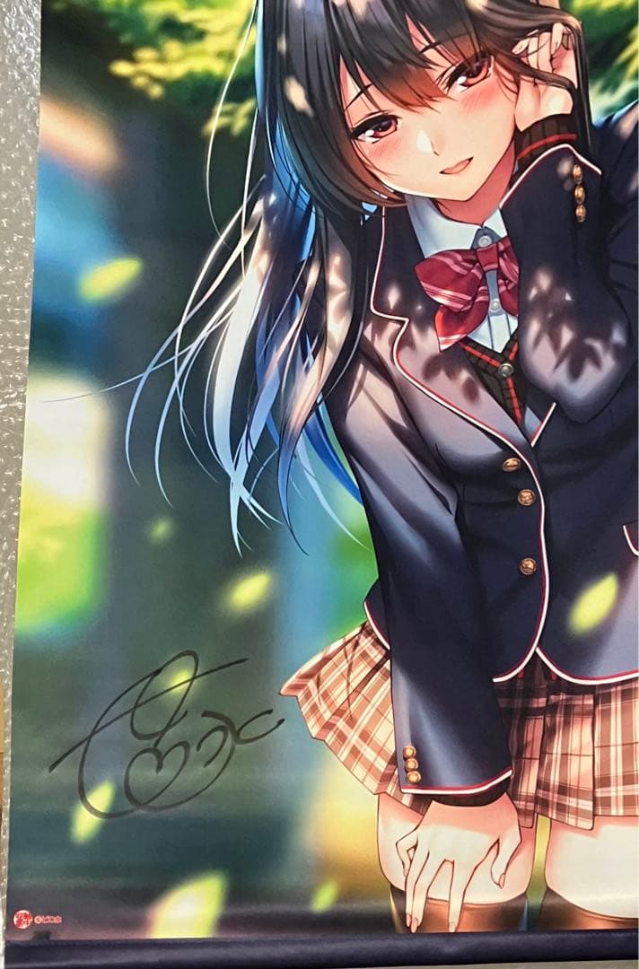 直筆サイン入り】ピロ水(アマカノ) はにかみ彼女　水澄華実 B2タペストリー