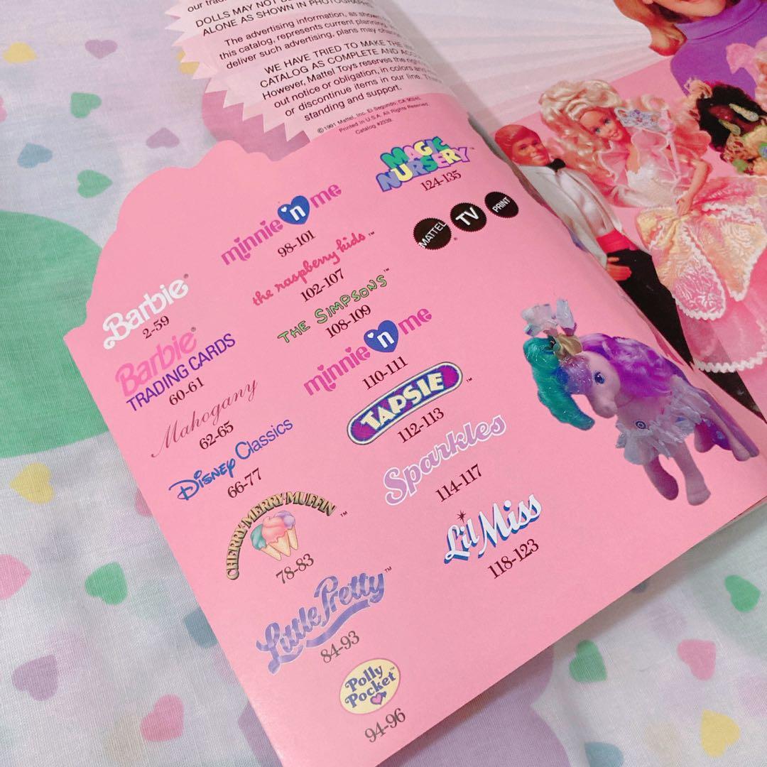 ♡マテル カタログ 1991 レトロファンシートイ バービー spank♡