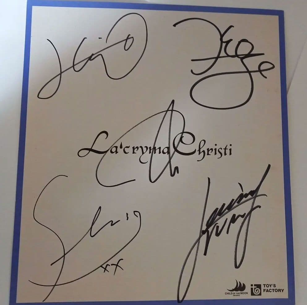 ラクリマクリスティ 直筆サイン色紙 - メルカリ